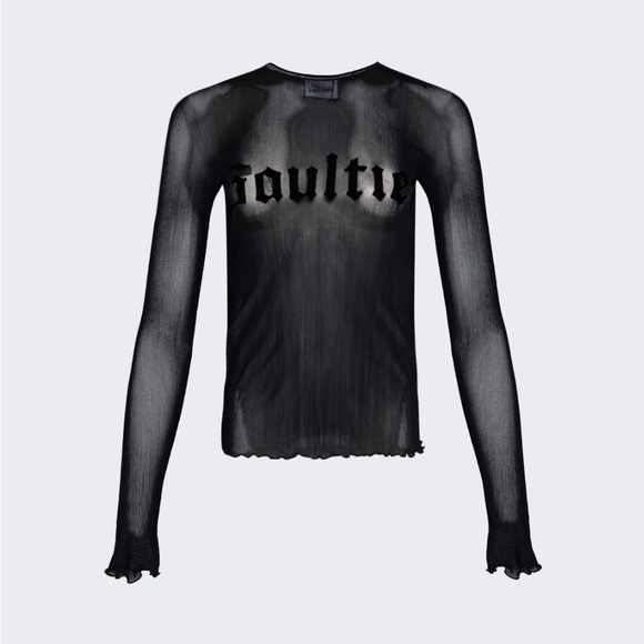 Jean Paul Gaultier Black Sheer Blouse - Picture 1 of 5